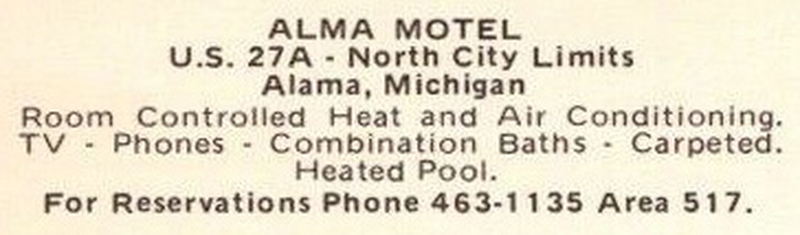 Alma Motel - Postcard